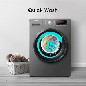 لباسشویی ۸ کیلو هایسنس مدل WFPV8012EMT داخل محصول